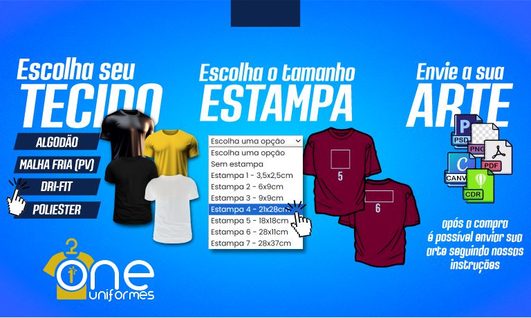 Banner one uniformes escolha mobile